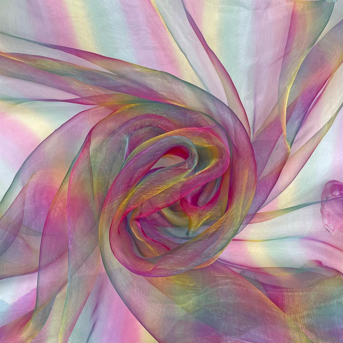 Unicorn Organza Printed Fabric