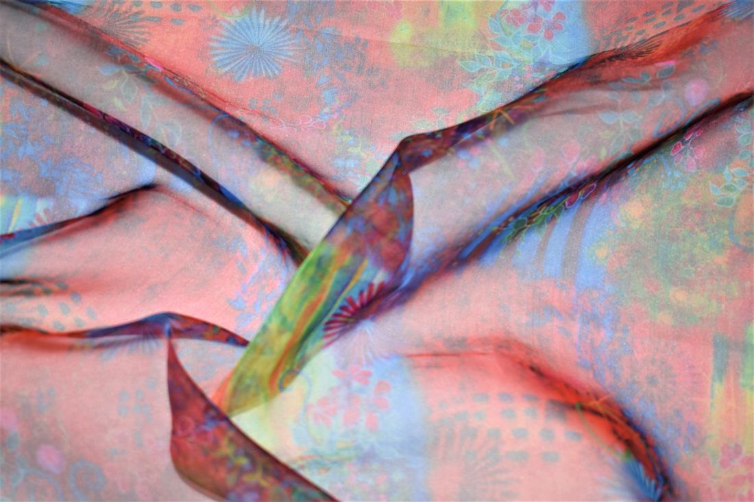 Printed Organza Fabric