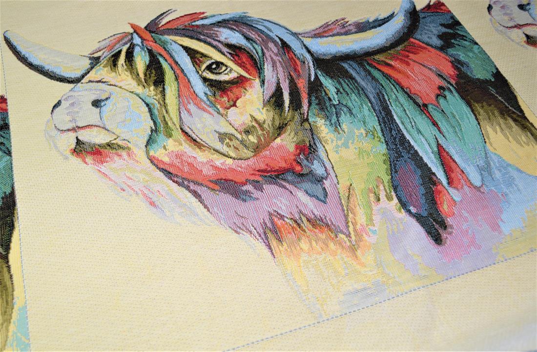 Highland Cow New Heavy Tapestry