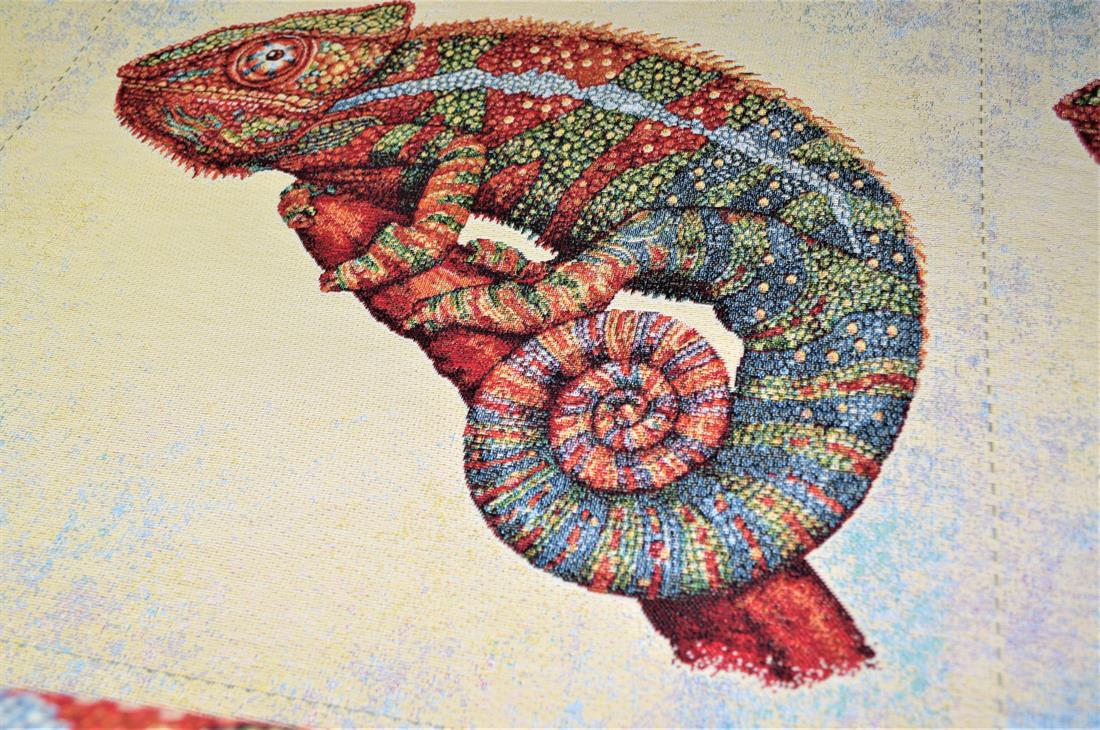 Chameleon Woven Reptile New Heavy Tapestry