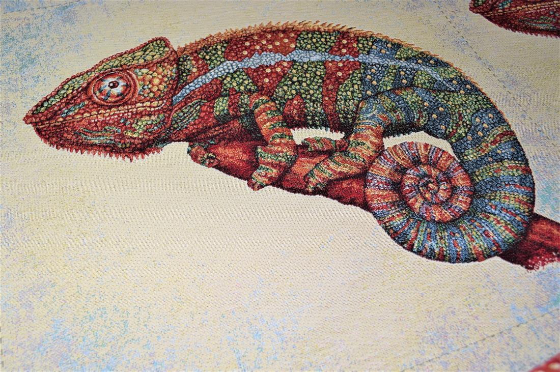 Chameleon Woven Reptile New Heavy Tapestry