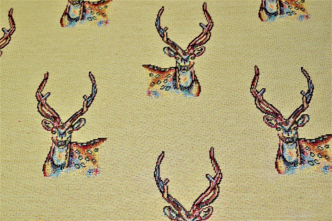 Natural Stag Panel Scion Tapestry