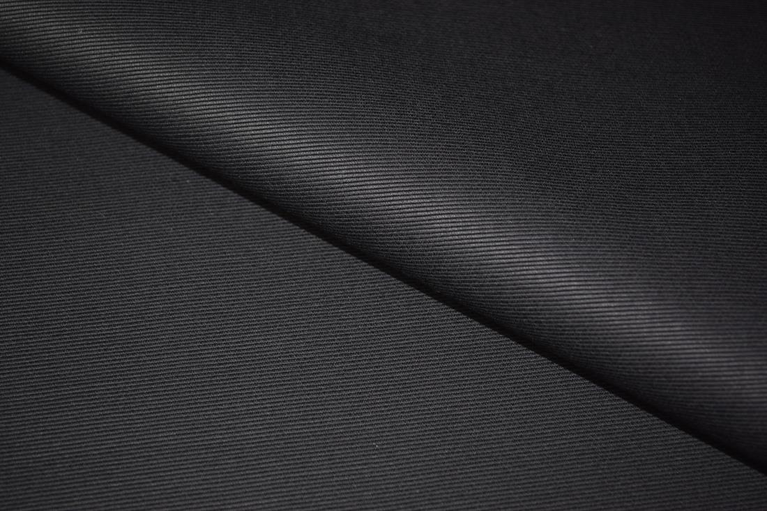Black Plain 100% Cotton Canvas Fabric