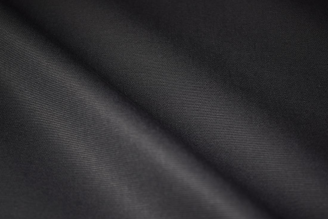 Black Plain 100% Cotton Canvas Fabric