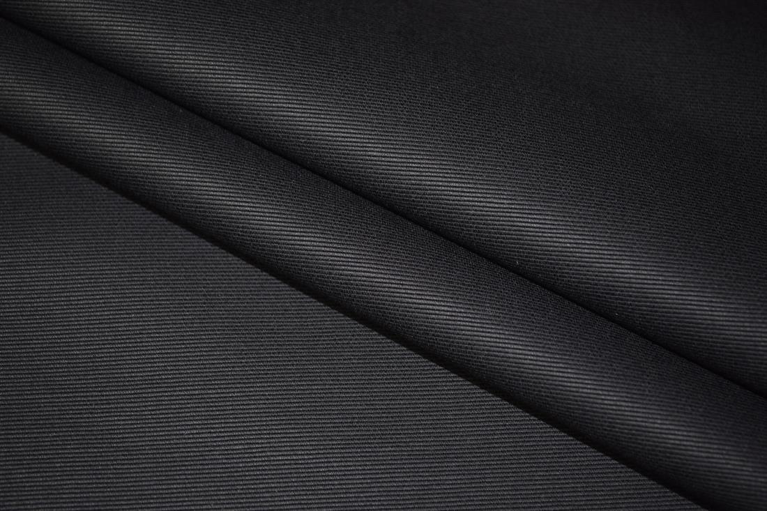 Black Plain 100% Cotton Canvas Fabric