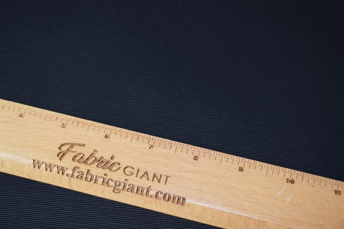 Black Plain 100% Cotton Canvas Fabric