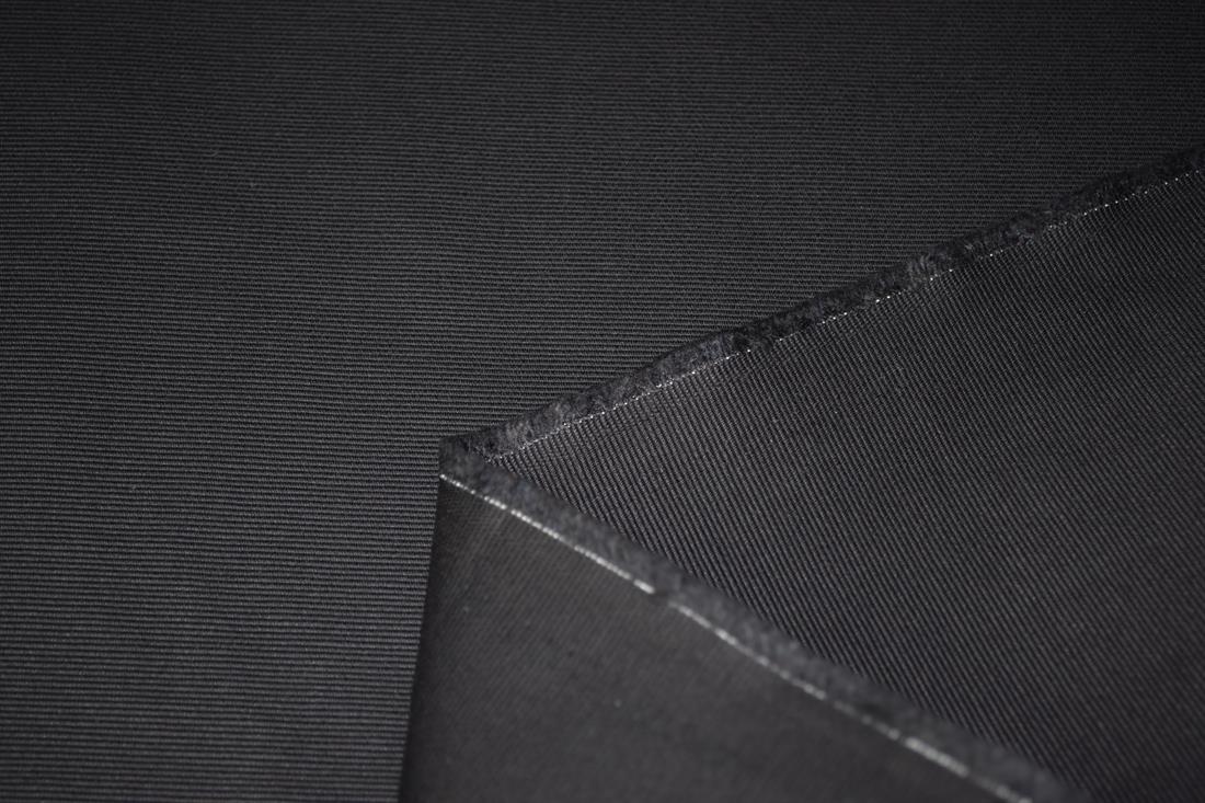 Black Plain 100% Cotton Canvas Fabric