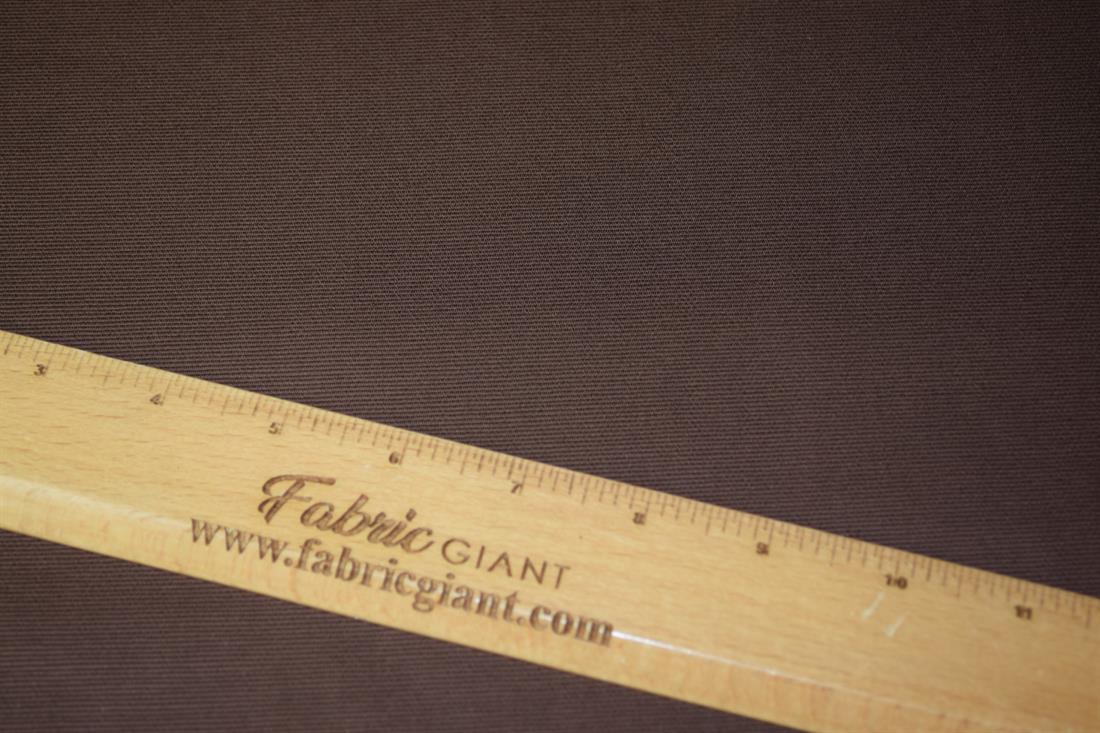 Brown Plain 100% Cotton Canvas Fabric