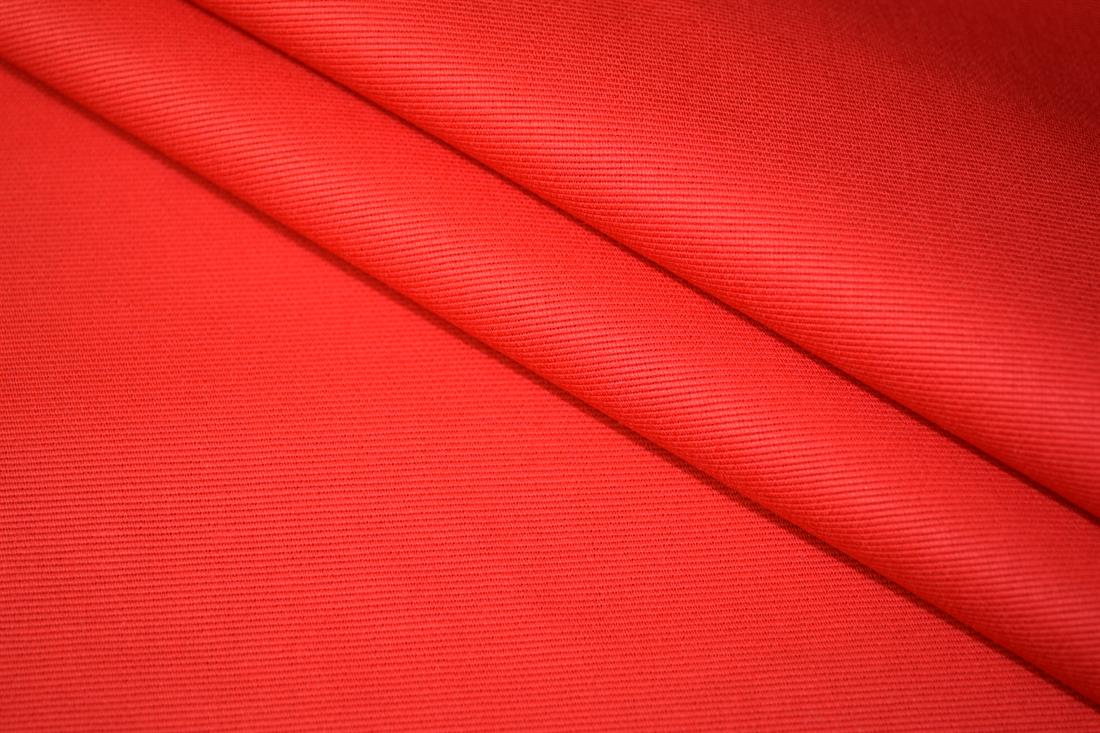 Red Plain 100% Cotton Canvas Fabric