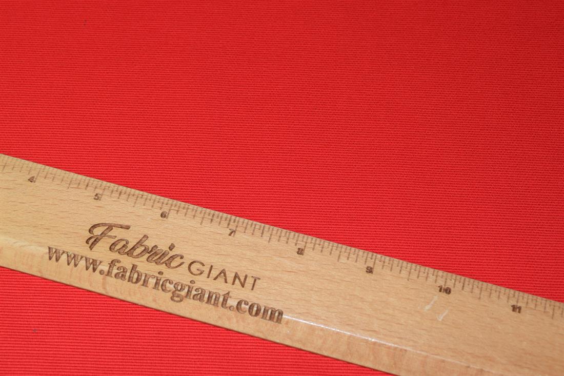 Red Plain 100% Cotton Canvas Fabric