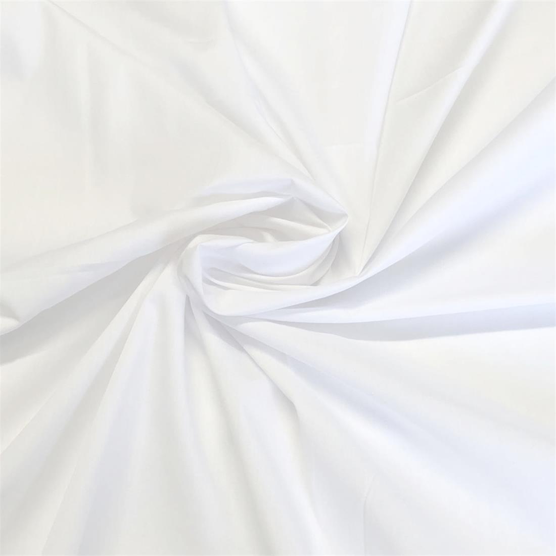 White Plain Polycotton 60" Inch Wide