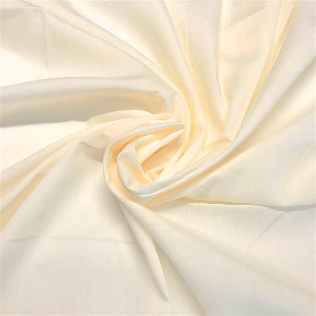 Cream Plain Polycotton 60" Inch Wide