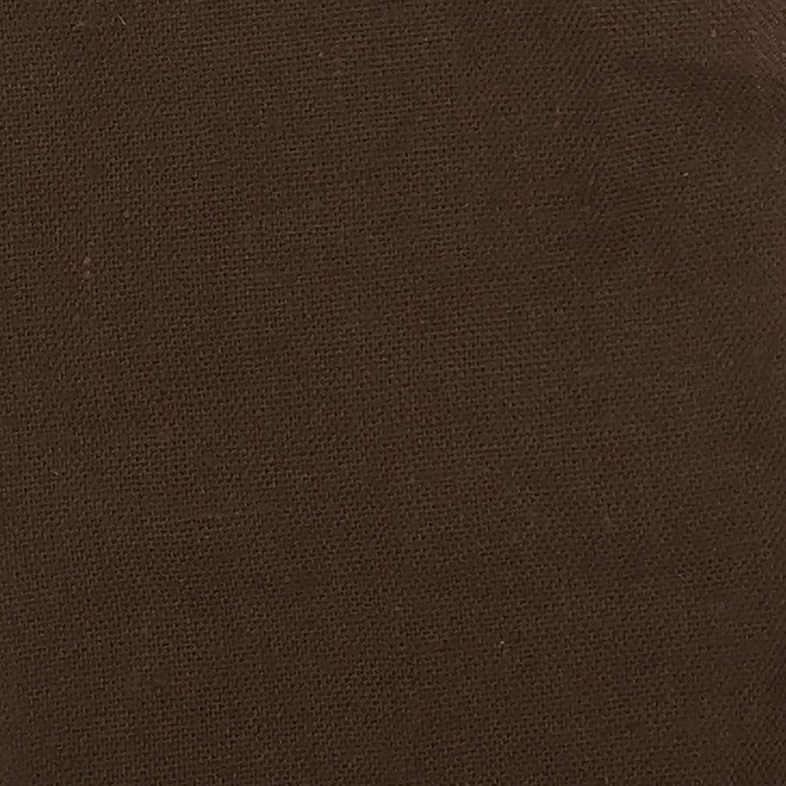 Chocolate Plain Polycotton Sheeting A Robust Inch Wide