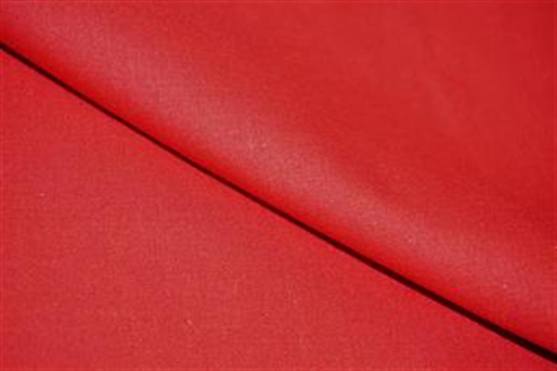 Red Plain Polycotton Sheeting A Robust Inch Wide