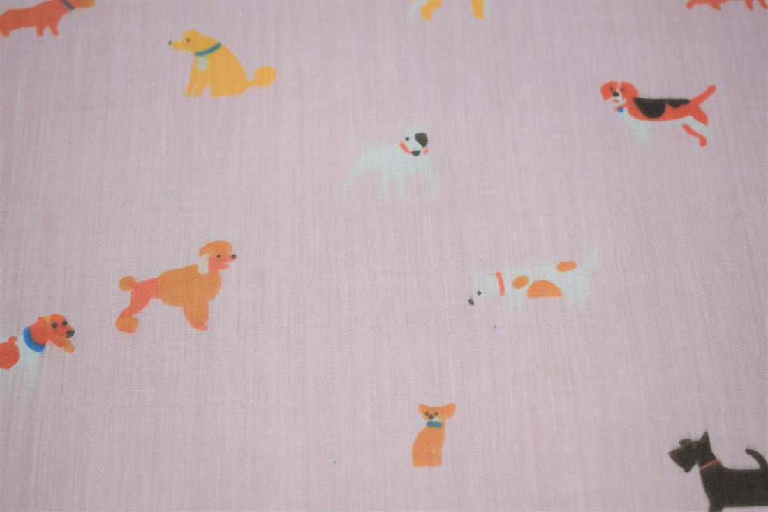 Doggy Day Polycotton Fabric