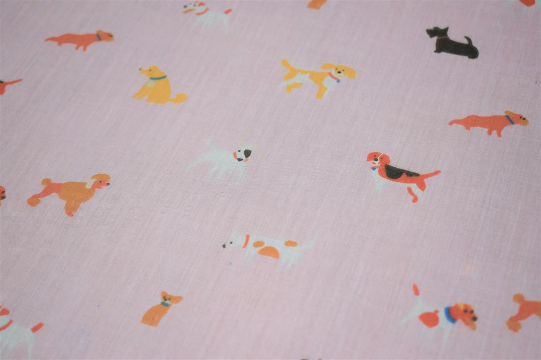 Doggy Day Polycotton Fabric