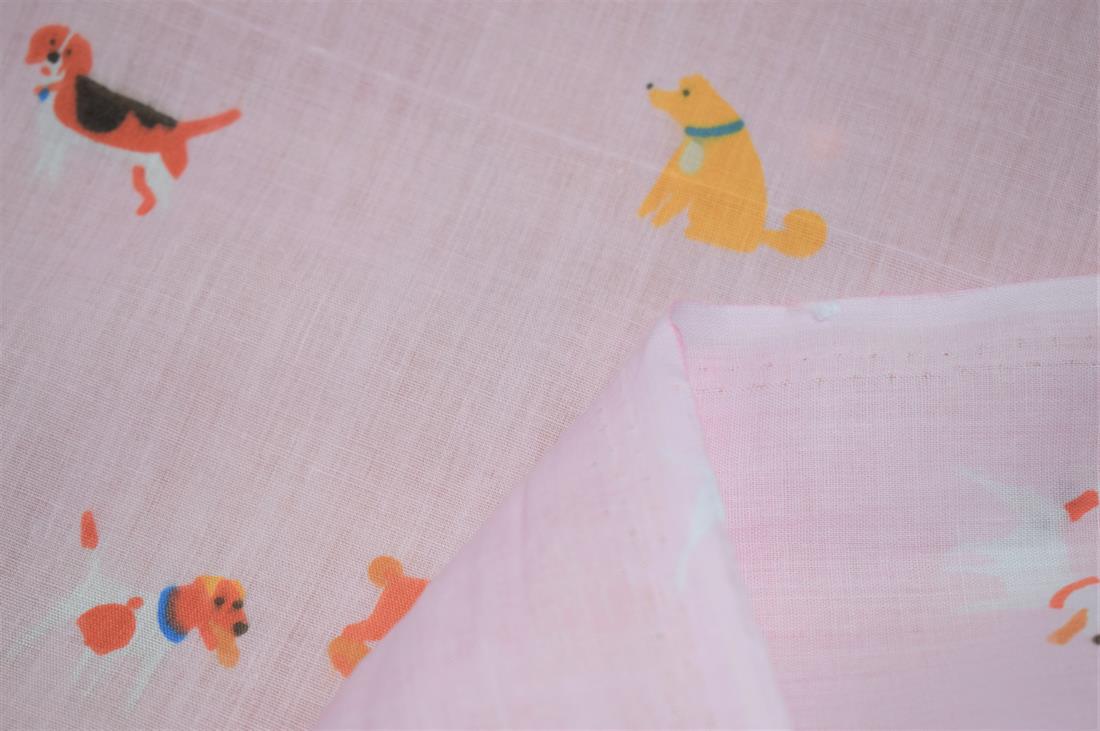 Doggy Day Polycotton Fabric