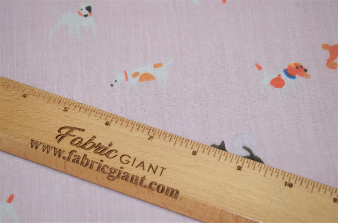 Doggy Day Polycotton Fabric