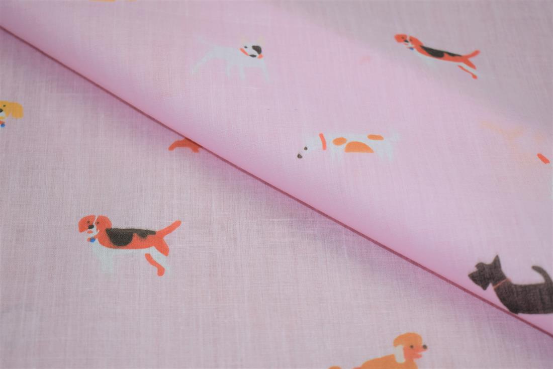Doggy Day Polycotton Fabric
