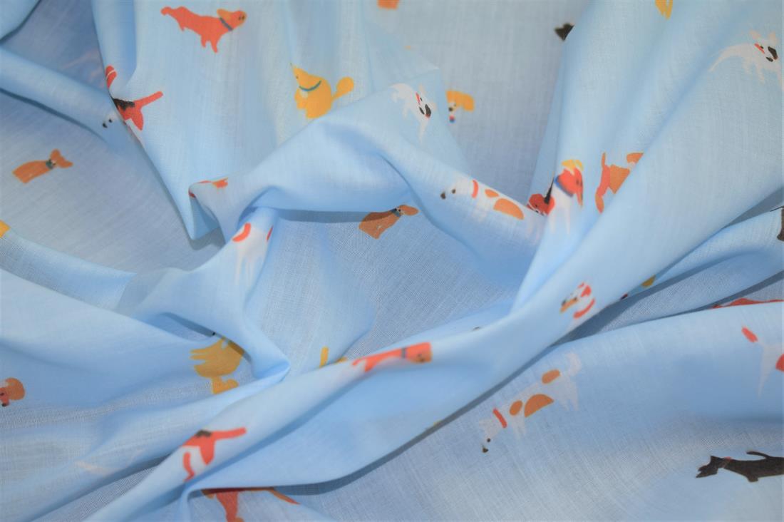 Doggy Day Polycotton Fabric