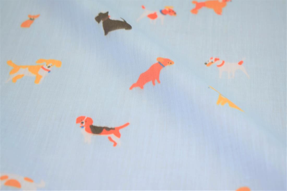 Doggy Day Polycotton Fabric