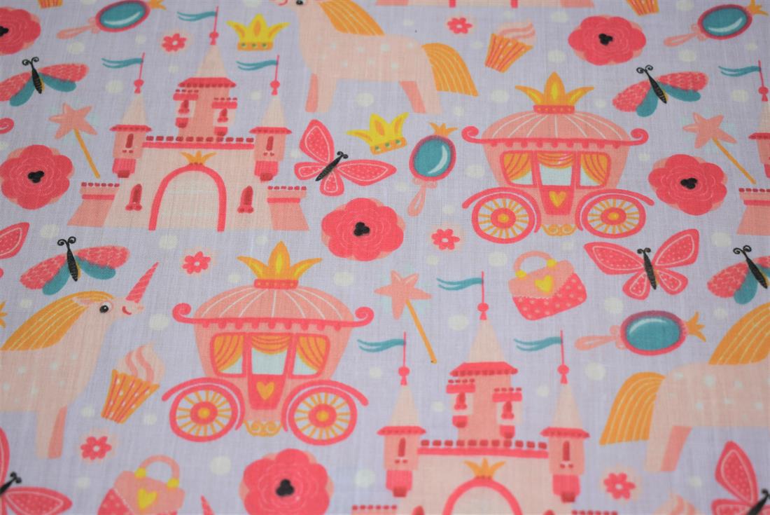 Girls Kingdom Polycotton Fabric
