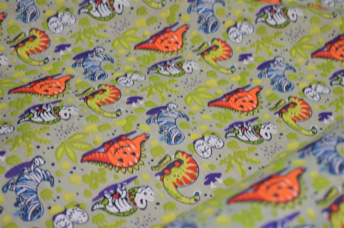 Dinosaur Print Halloween Fabric