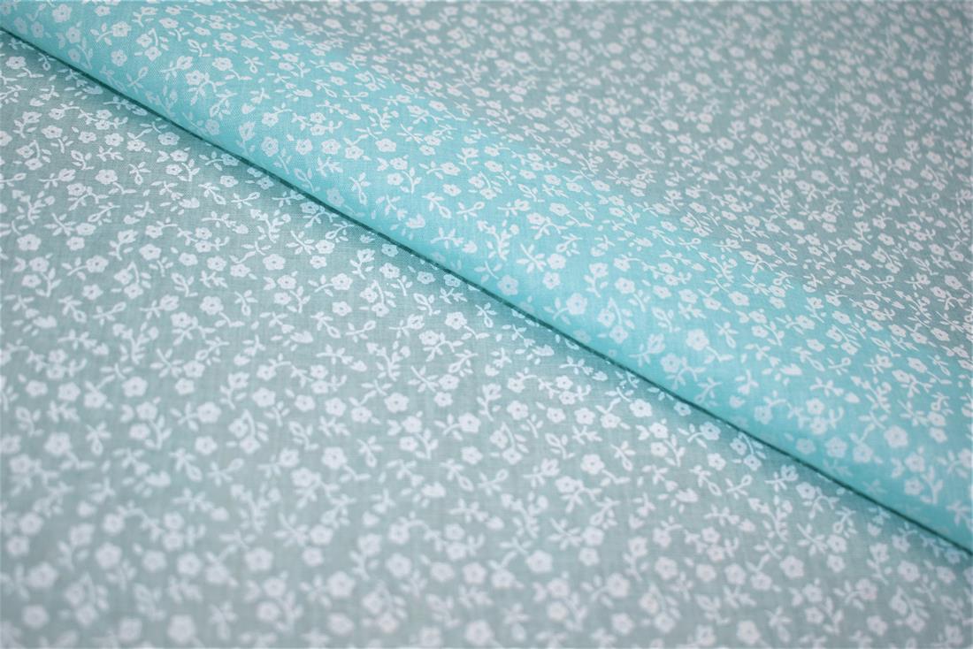 Small Floral Printed Polycotton Fabric