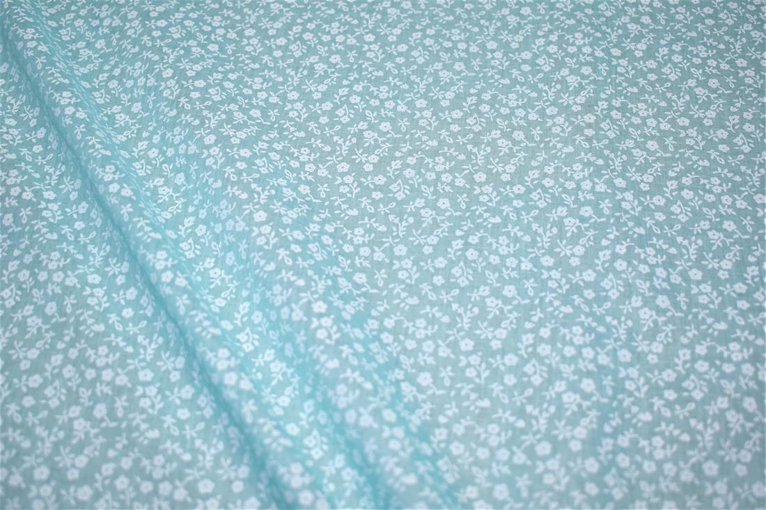 Small Floral Printed Polycotton Fabric