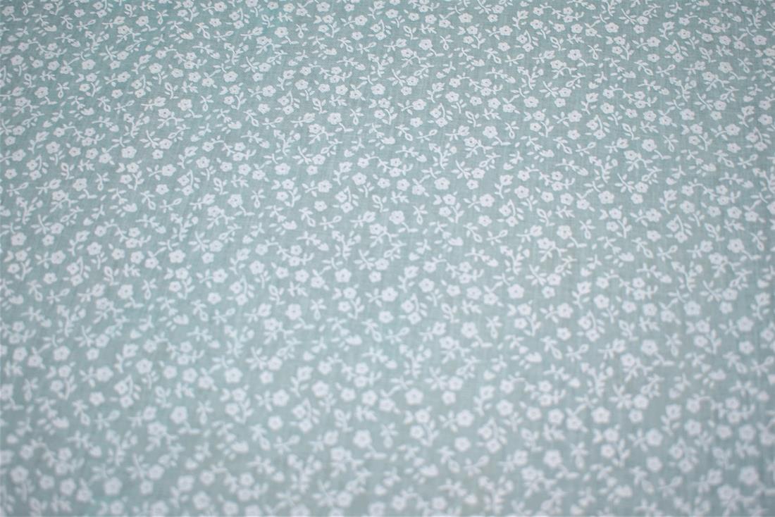 Small Floral Printed Polycotton Fabric