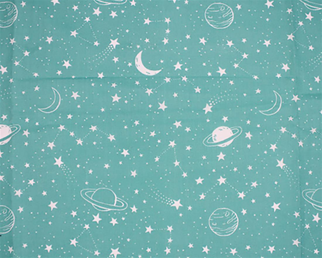 Stars and Planets Printed PolyCotton Fabric