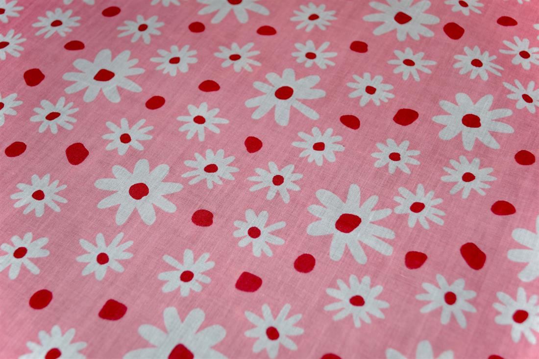 Daises Polycotton Printed Poly Cotton Fabric