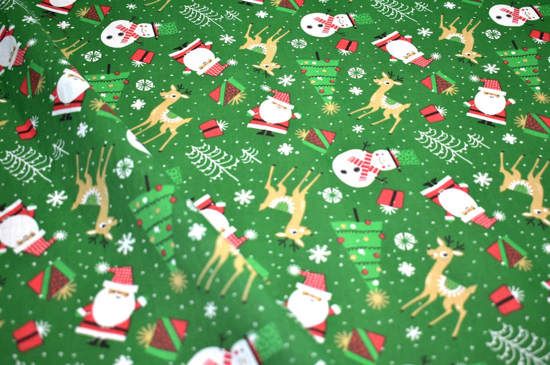 Christmas Freedom Printed PolyCotton Fabric
