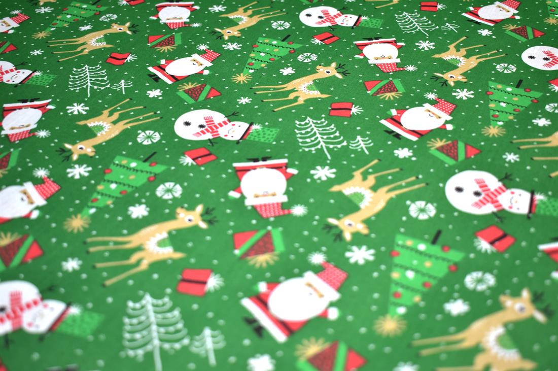 Christmas Freedom Printed PolyCotton Fabric