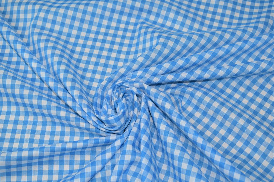 Polycotton Gingham 1/4 Printed Fabric