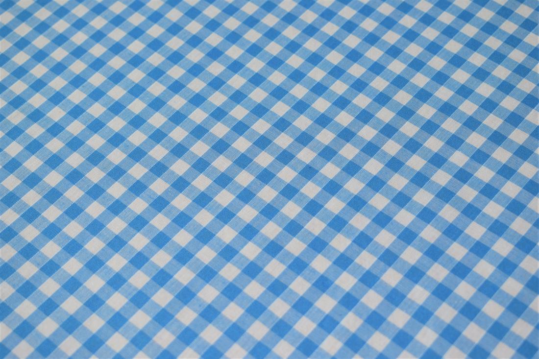 Polycotton Gingham 1/4 Printed Fabric