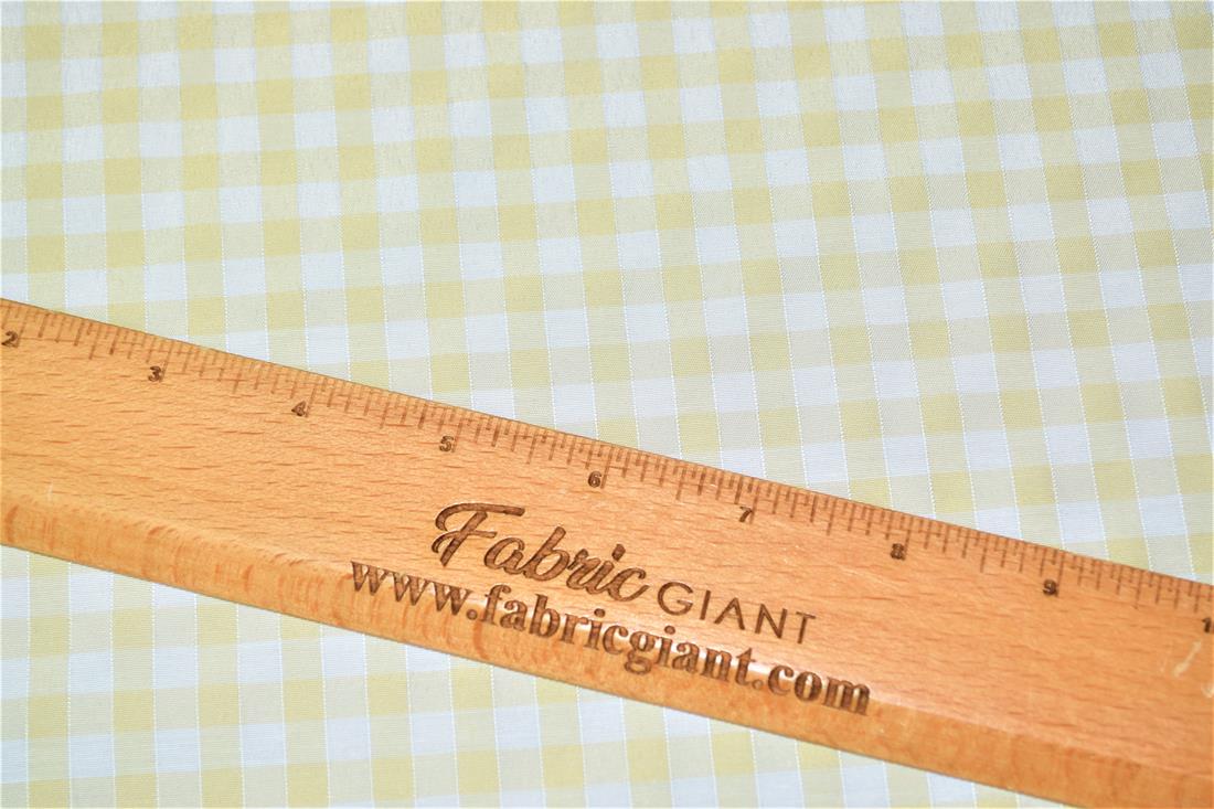 Polycotton Gingham 1/4 Printed Fabric