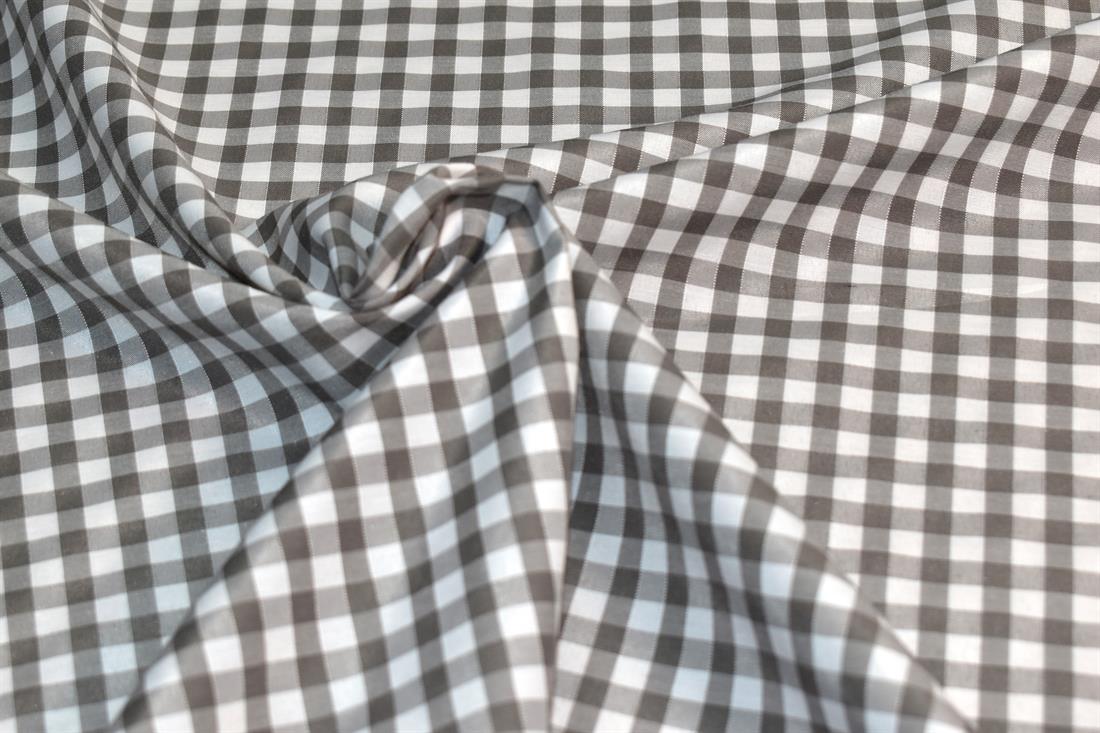Polycotton Gingham 1/4 Printed Fabric