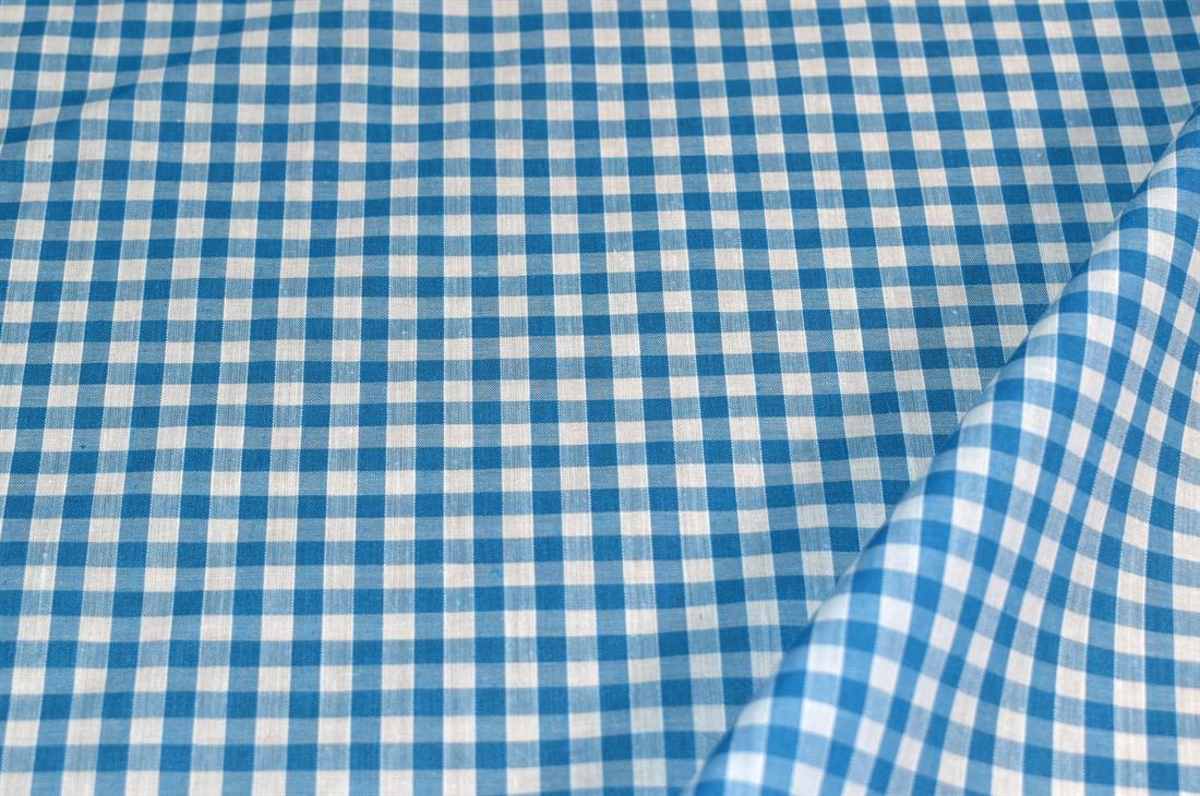 Polycotton Gingham 1/4 Printed Fabric