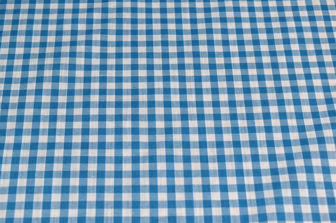 Polycotton Gingham 1/4 Printed Fabric