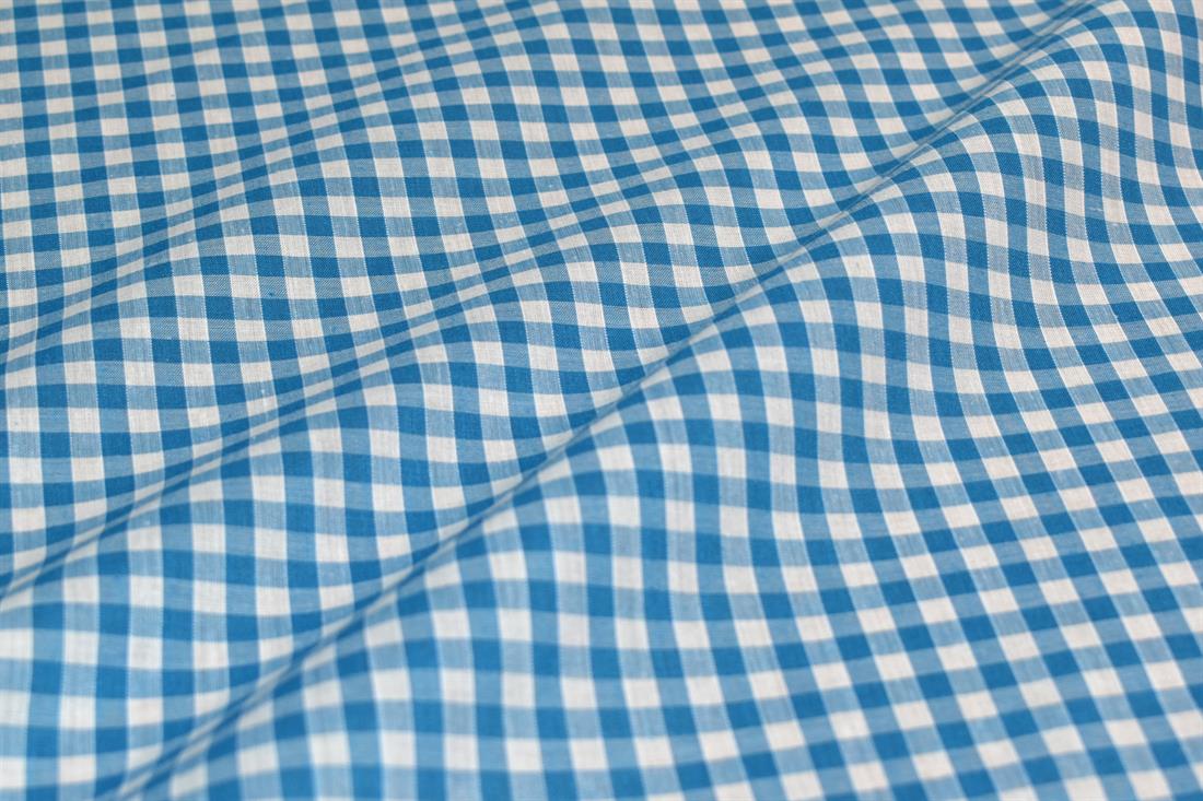 Polycotton Gingham 1/4 Printed Fabric