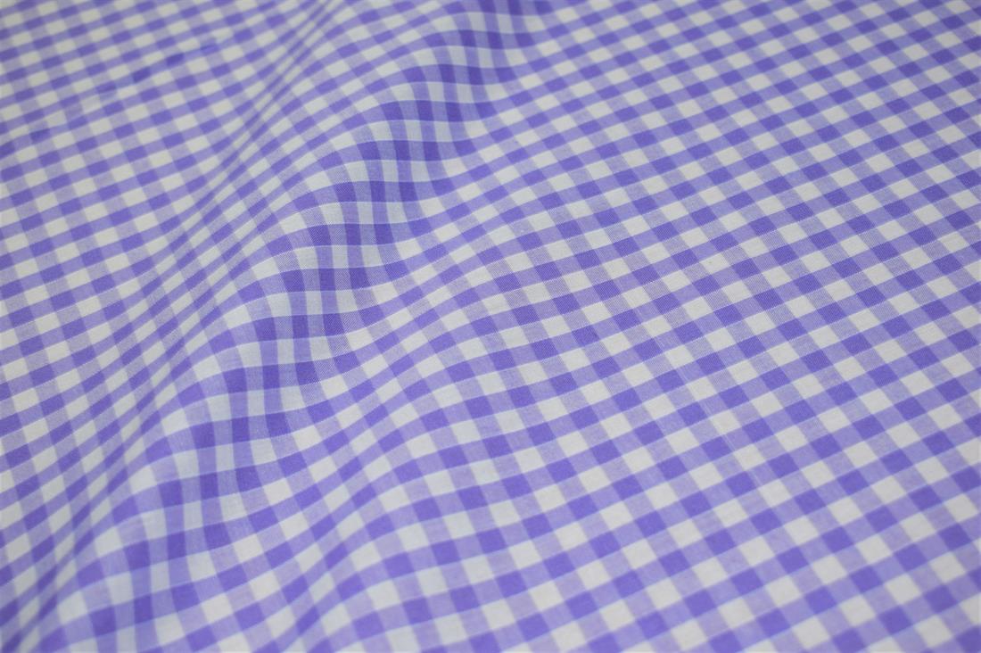Polycotton Gingham 1/4 Printed Fabric