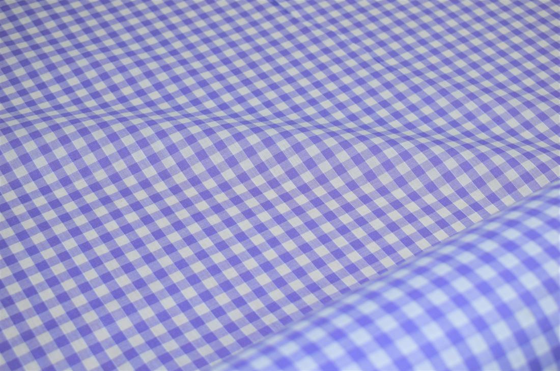 Polycotton Gingham 1/4 Printed Fabric