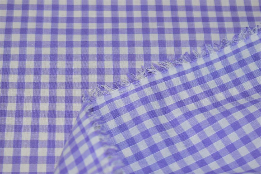 Polycotton Gingham 1/4 Printed Fabric