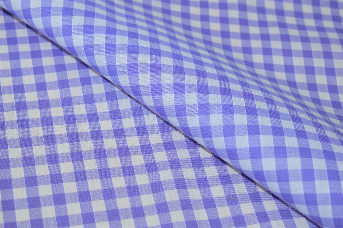 Polycotton Gingham 1/4 Printed Fabric