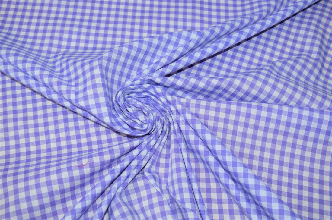 Polycotton Gingham 1/4 Printed Fabric