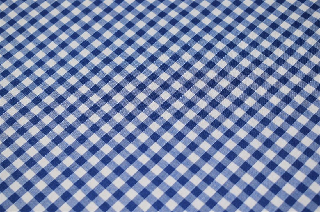 Polycotton Gingham 1/4 Printed Fabric