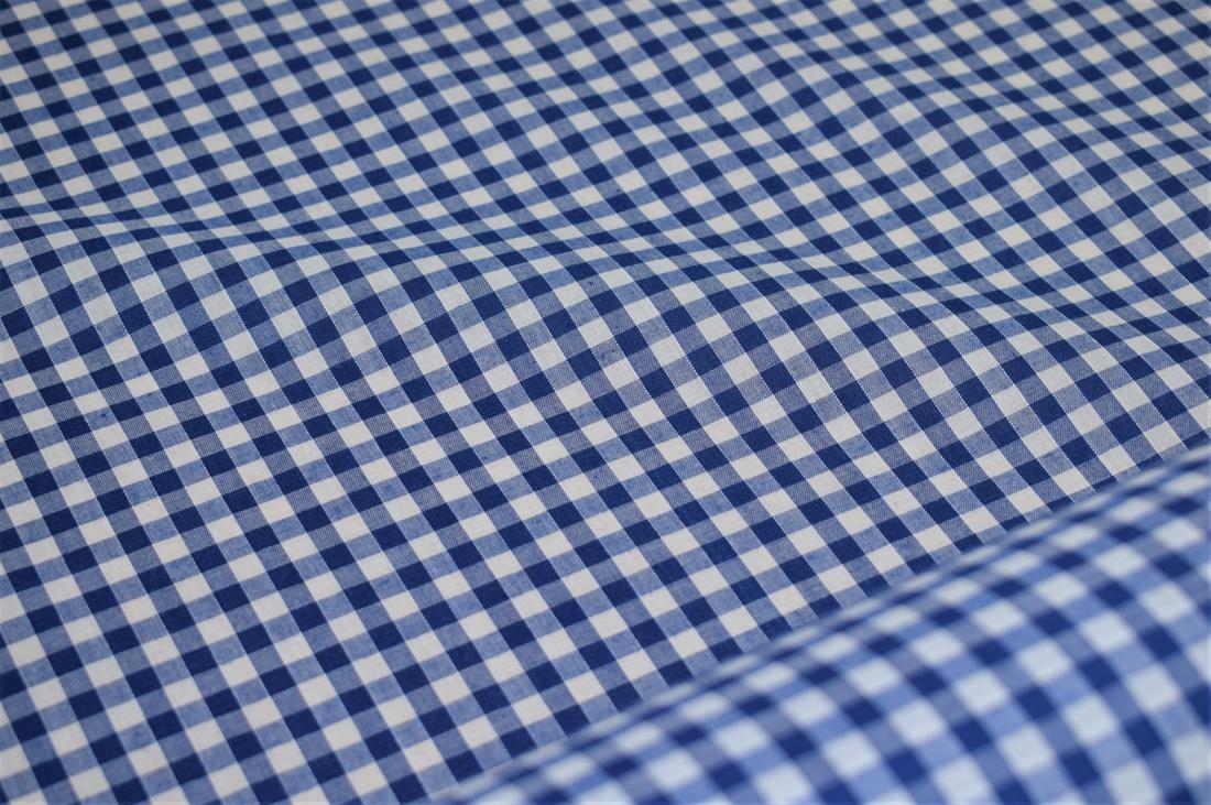 Polycotton Gingham 1/4 Printed Fabric