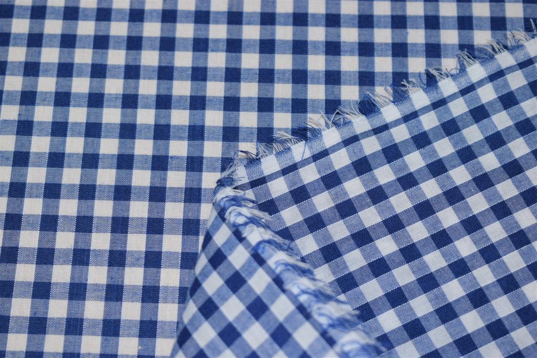 Polycotton Gingham 1/4 Printed Fabric