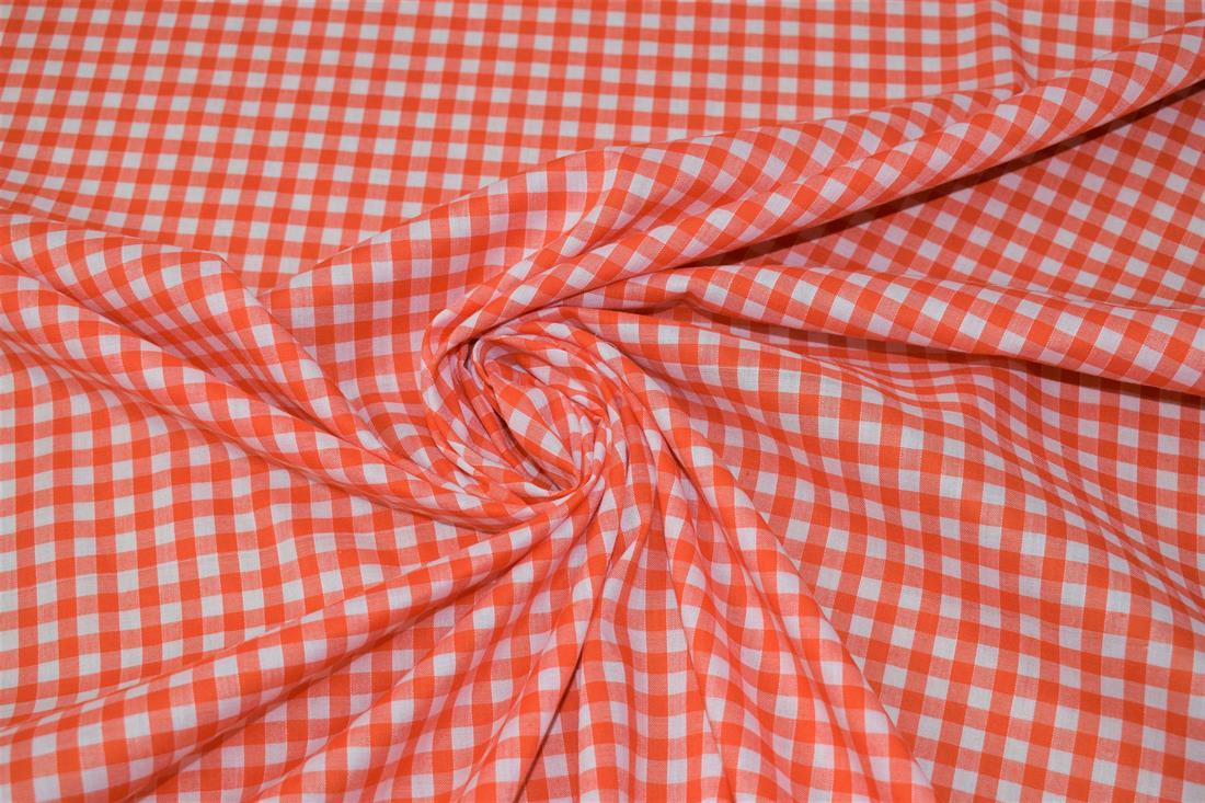 Polycotton Gingham 1/4 Printed Fabric